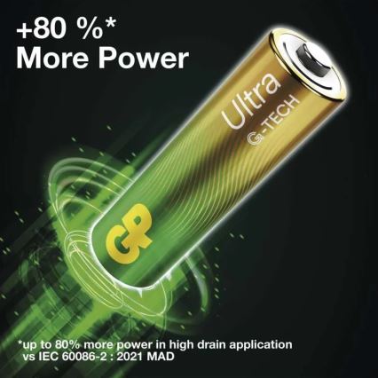 2 pçs Pilha alcalina C GP ULTRA 1,5V