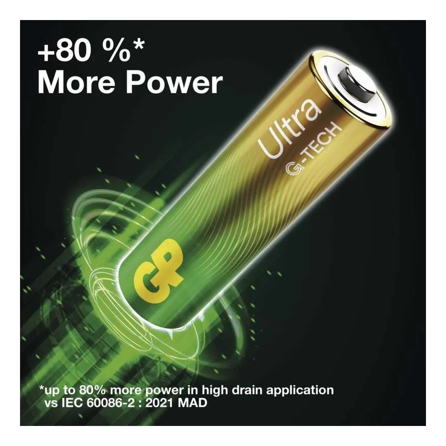 2 pçs Pilha alcalina C GP ULTRA 1,5V