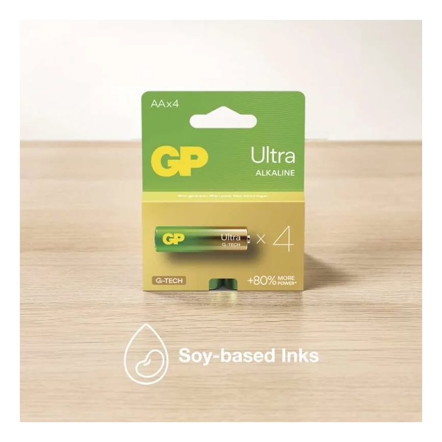 2 pçs Pilha alcalina C GP ULTRA 1,5V