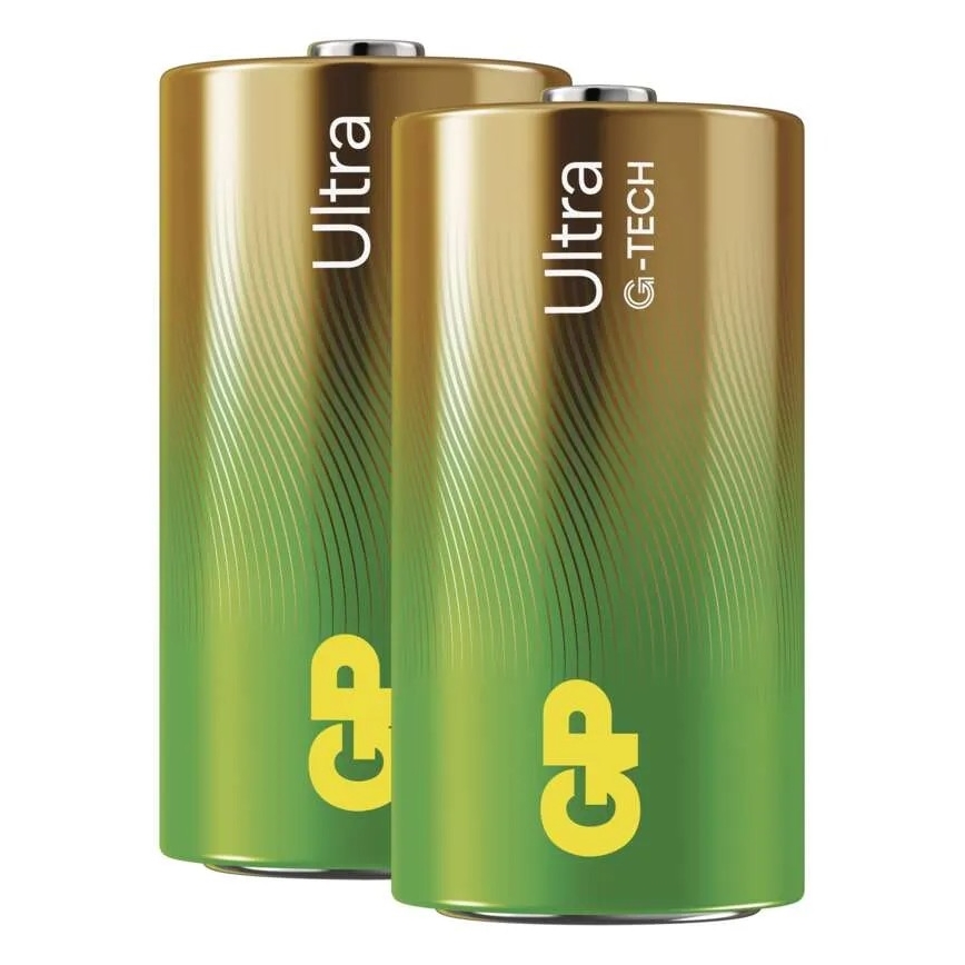 2 pçs Pilha alcalina C GP ULTRA 1,5V