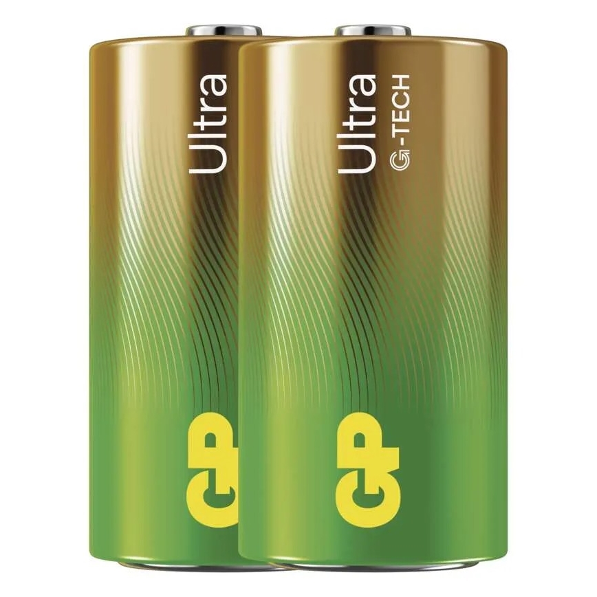2 pçs Pilha alcalina C GP ULTRA 1,5V