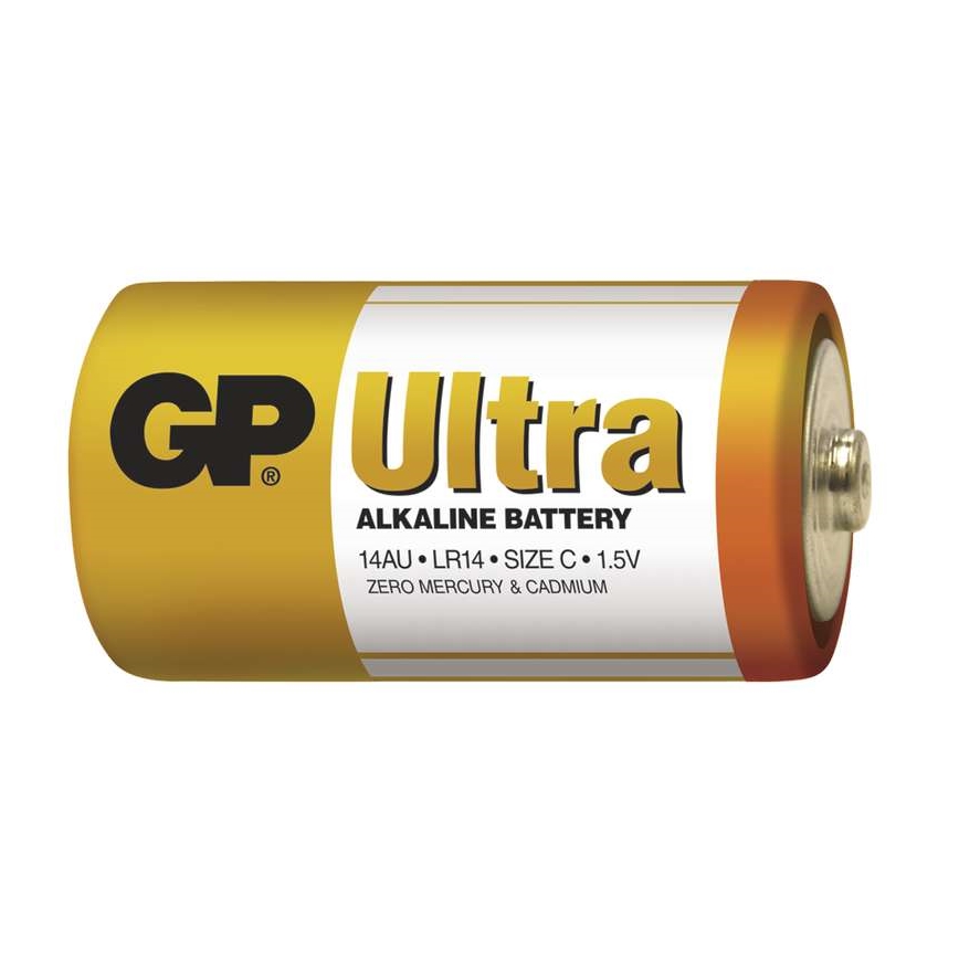 2 pçs Pilha alcalina C GP ULTRA 1,5V
