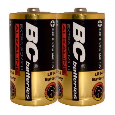 2 pçs Pilha alcalina EXTRA POWER C 1,5V