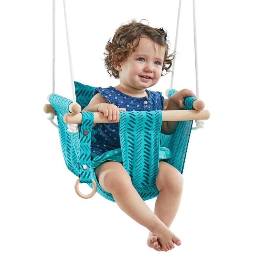 2Kids Toys - Baloiço de tecido para crianças turquesa