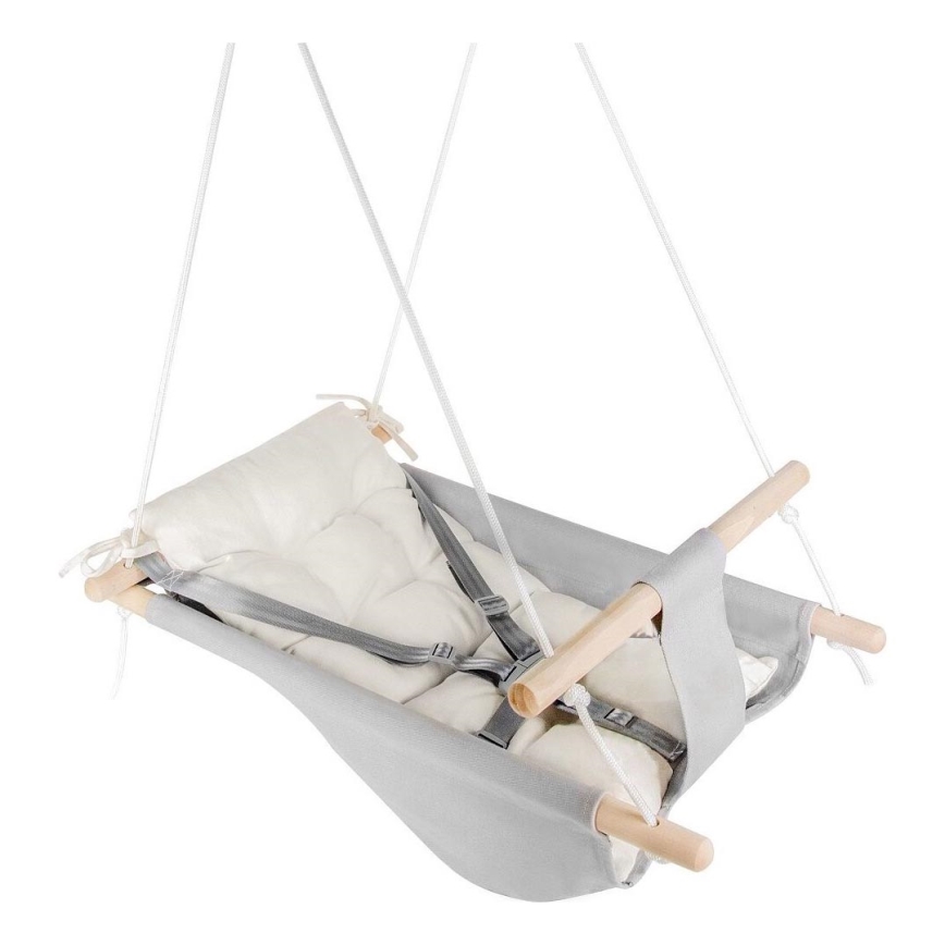 2Kids Toys - Baloiço têxtil infantil para as crianças cinzento