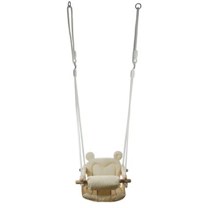2Kids Toys - Baloiço têxtil para crianças creme/faia