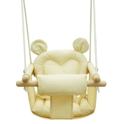 2Kids Toys - Baloiço têxtil para crianças creme/faia