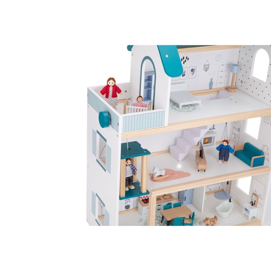 2Kids Toys - Casa de bonecas de madeira Barbora