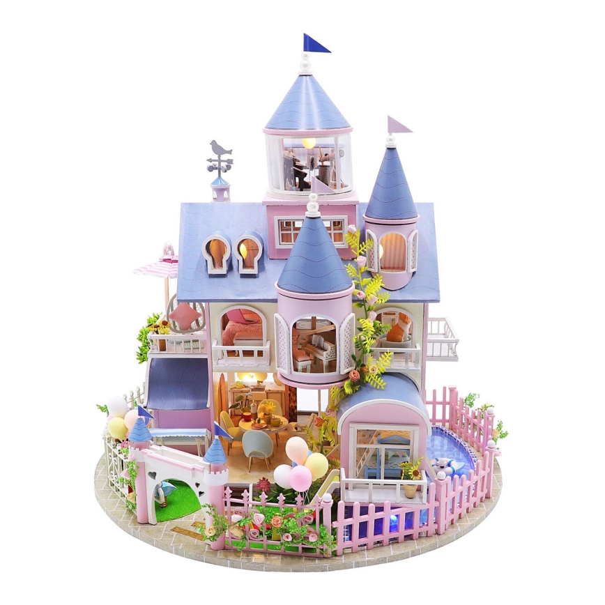 2Kids Toys - Casa para crianças Castelo de conto de fadas 2xAAA