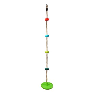 2Kids Toys - Corda de trepar para crianças com discos mistura de cores