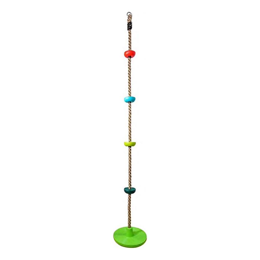 2Kids Toys - Corda de trepar para crianças com discos mistura de cores