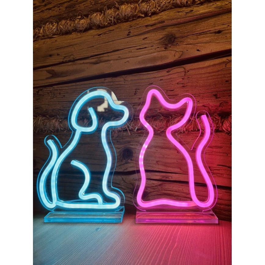 2Kids Toys - Decoração de mesa LED Neon Cão LED/5W/USB