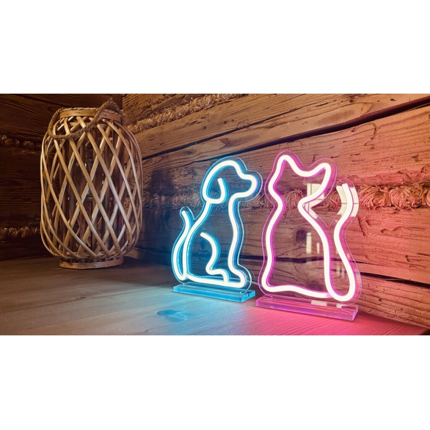 2Kids Toys - Decoração de mesa LED Neon Cão LED/5W/USB
