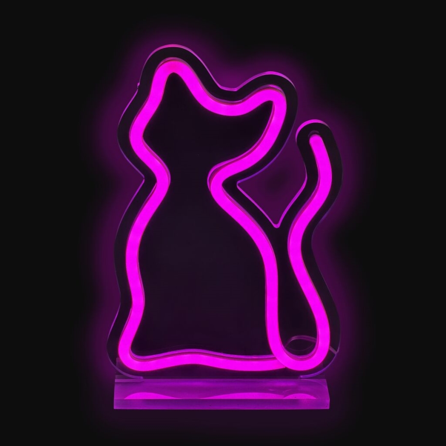 2Kids Toys - Decoração de mesa LED Neon LED/5W/USB gato