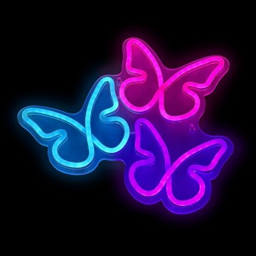 2Kids Toys - Decoração de parede LED com néons LED/5W/USB borboletas