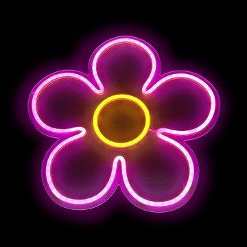 2Kids Toys - Decoração de parede LED com néons LED/5W/USB flor