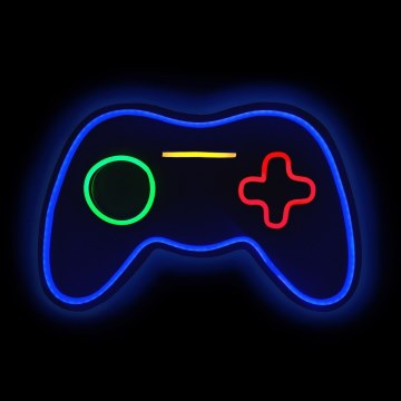 2Kids Toys - Decoração de parede LED com néons LED/5W/USB gamepad