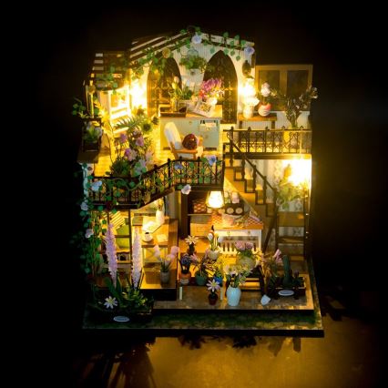 2Kids Toys - Miniatura da casinha Darcyin casa das flores 2xAAA