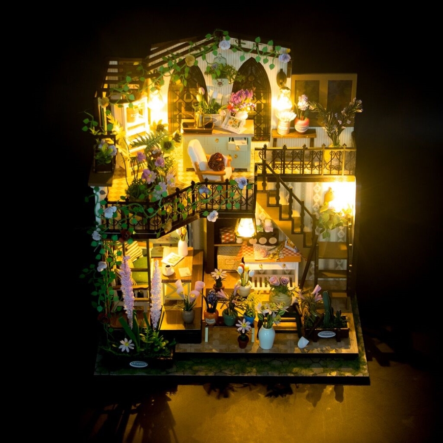 2Kids Toys - Miniatura da casinha Darcyin casa das flores 2xAAA