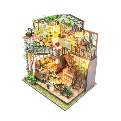 2Kids Toys - Miniatura da casinha Darcyin casa das flores 2xAAA