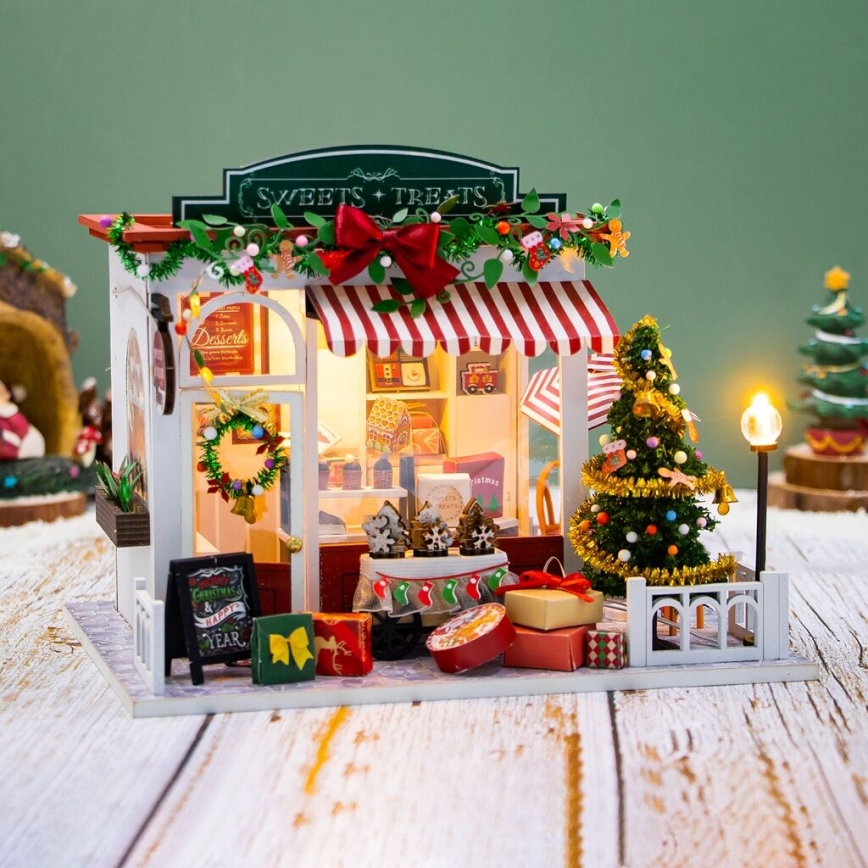 2Kids Toys - Miniatura de Casa Loja de Doces de Natal 2xAAA