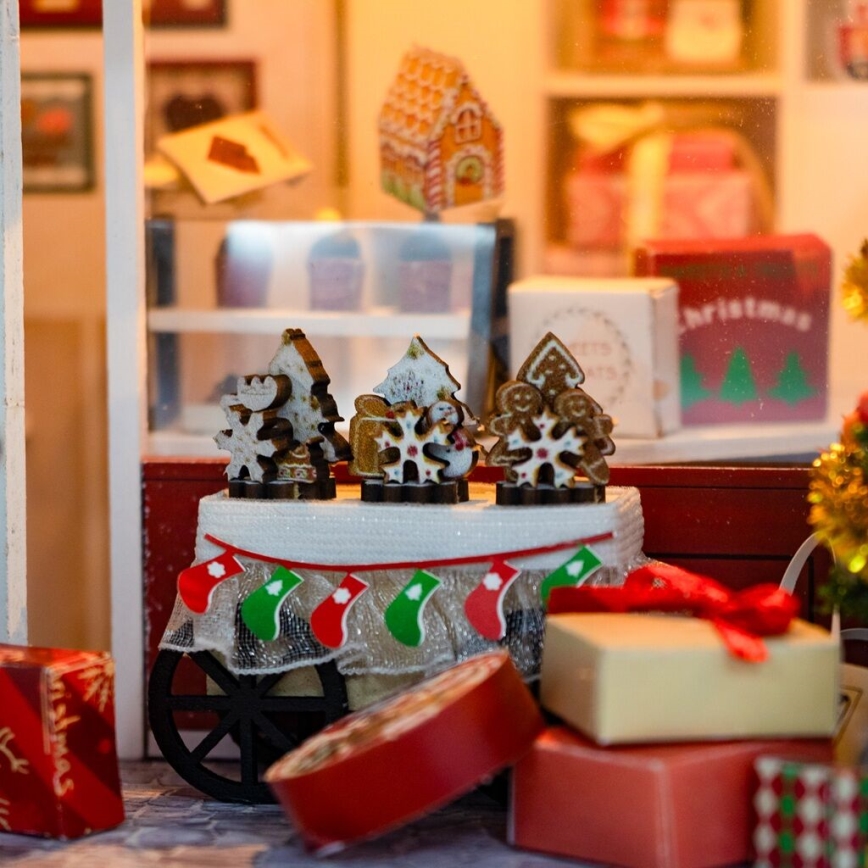 2Kids Toys - Miniatura de Casa Loja de Doces de Natal 2xAAA