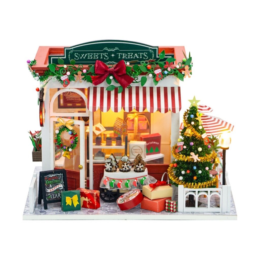 2Kids Toys - Miniatura de Casa Loja de Doces de Natal 2xAAA