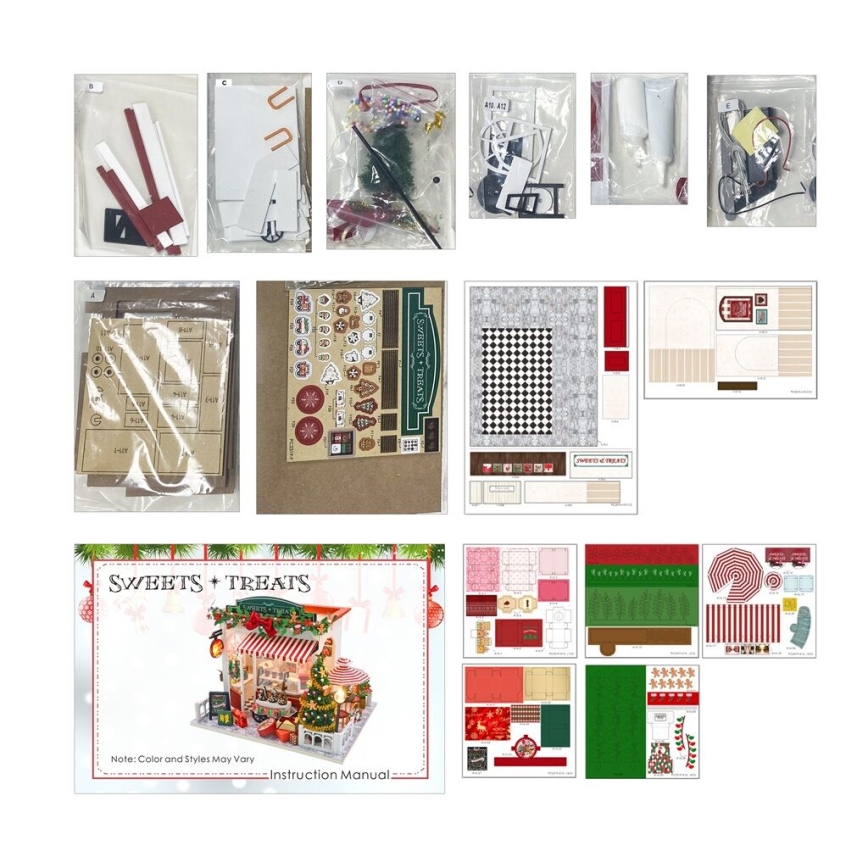 2Kids Toys - Miniatura de Casa Loja de Doces de Natal 2xAAA