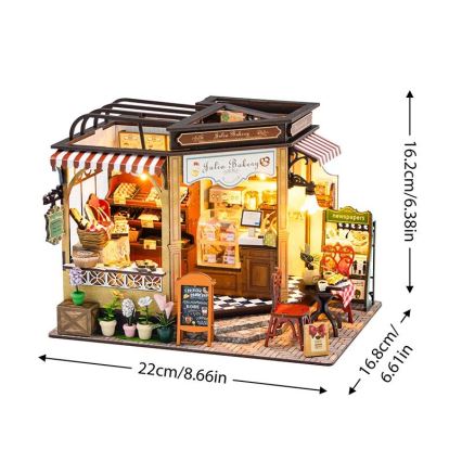 2Kids Toys - Miniatura da casinha Padaria da Júlia 2xAAA