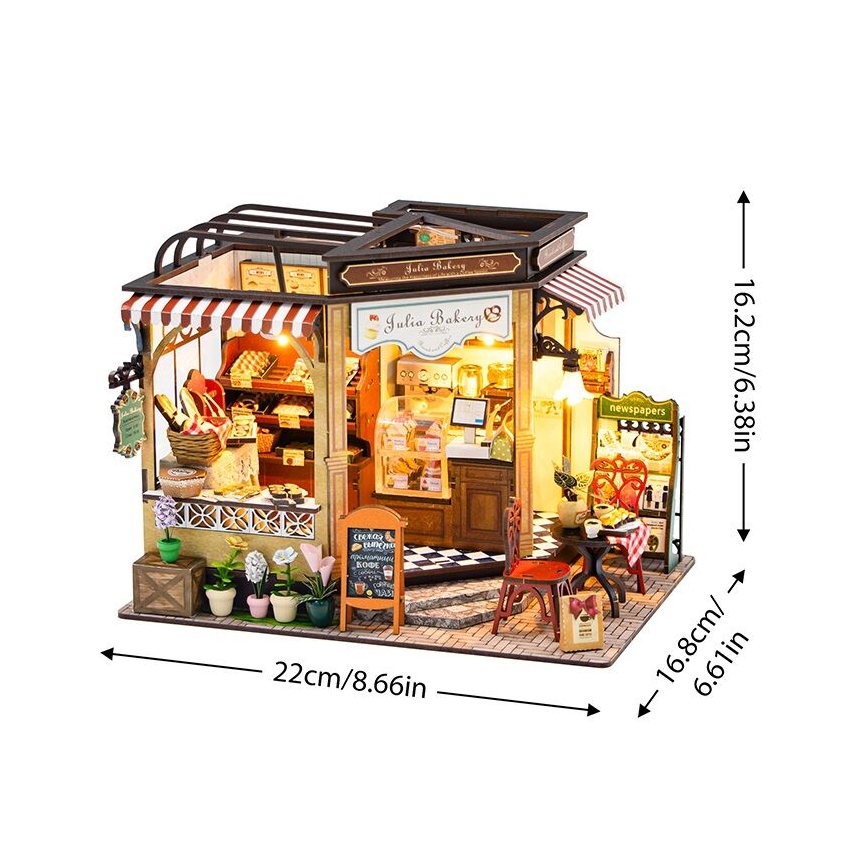 2Kids Toys - Miniatura da casinha Padaria da Júlia 2xAAA