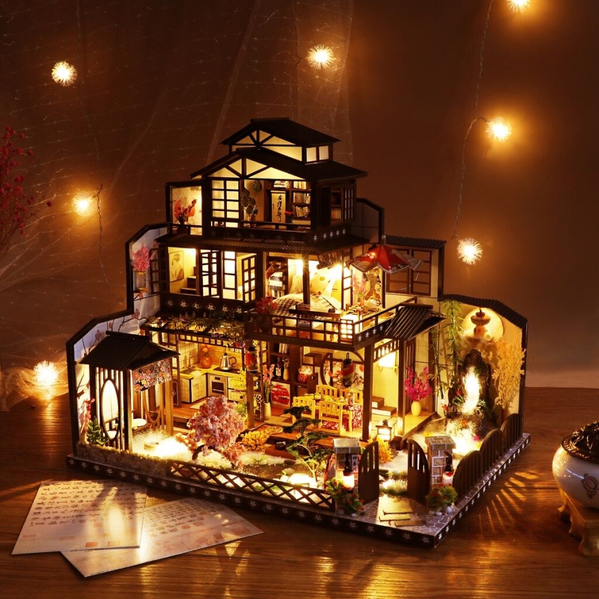 2Kids Toys - Miniatura da Casa Vila de Cerejeira Luxuosa 2xAAA