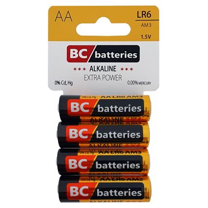 4 Pilhas alcalina EXTRA POWER AA 1,5V