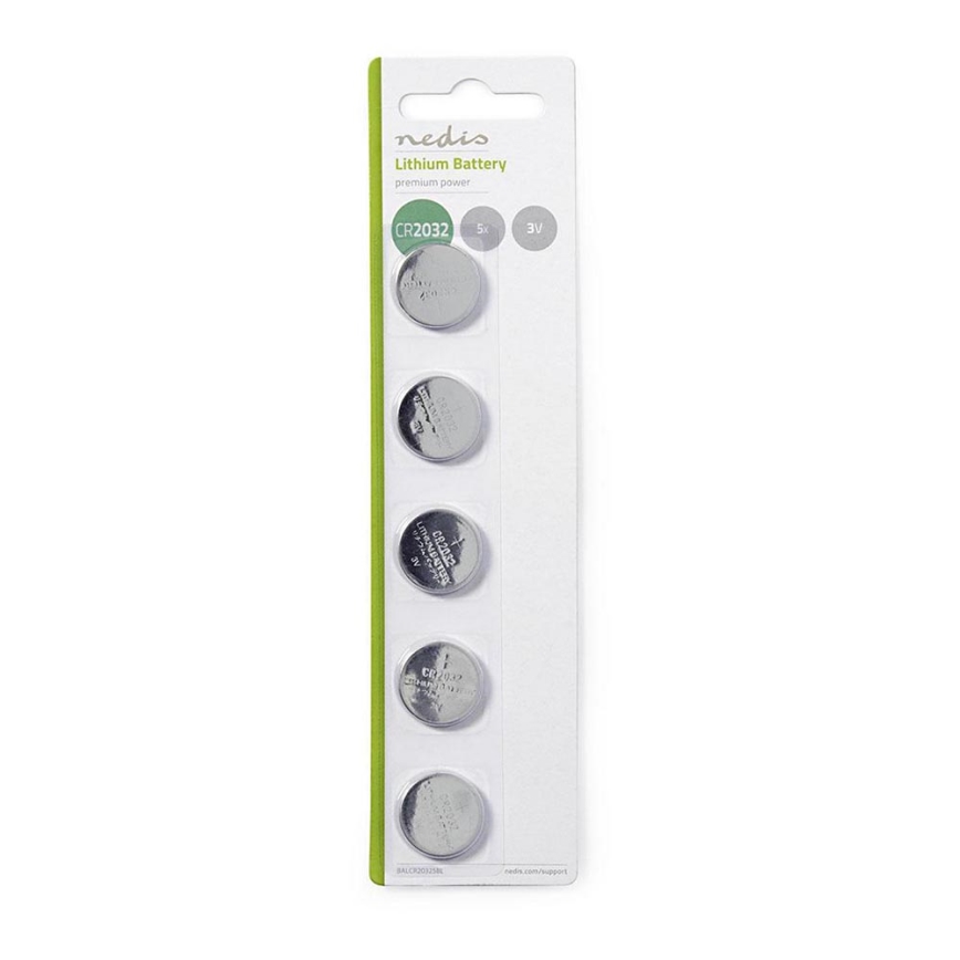 5 pcs Pilhas de lítio CR2032 3V