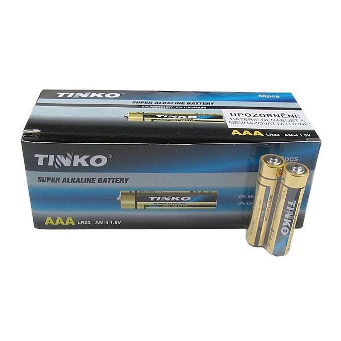 60 pcs Pilha alcalina TINKO AAA 1,5V