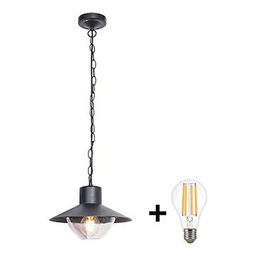 Brilagi - Iluminação suspensa exterior LED VEERLE 1xE27/60W/230V IP44