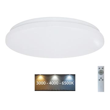 Brilagi - Iluminação de teto LED com regulação OPAL LED/24W/230V 3000/4000/6500K + controlo remoto