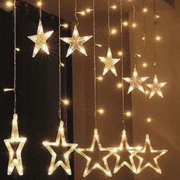 Brilagi - Cortina exterior de Natal LED 123xLED/3xAA/USB 3m IP44 branco quente
