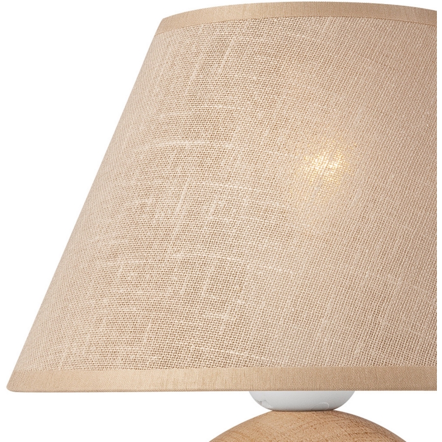Cúpula de substituição para candeeiro de mesa JUTA E27 diâmetro 19 cm bege
