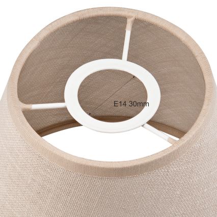 Abajur de substituição para candeeiro e iluminação de parede ANTONIO E14 120x150 mm bege