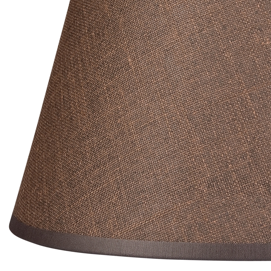Abajur de substituição para candeeiro e iluminação de parede ANTONIO E14 120x200 mm castanho