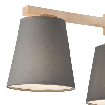Abajur de substituição para candeeiro e iluminação de parede ELLIE E27 diâmetro 15 cm cinzento