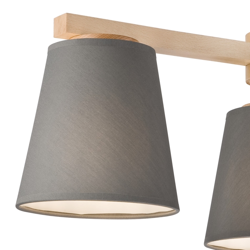 Abajur de substituição para candeeiro e iluminação de parede ELLIE E27 diâmetro 15 cm cinzento