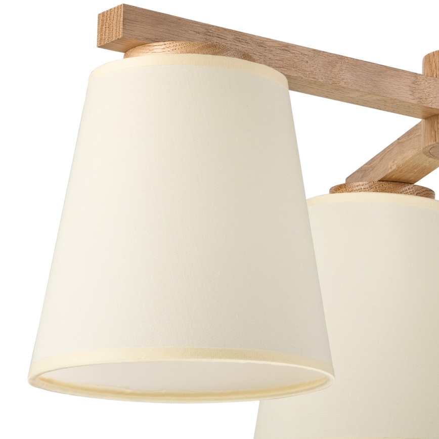 Abajur de substituição para candeeiro e iluminação de parede ELLIE E27 diâmetro 15 cm creme