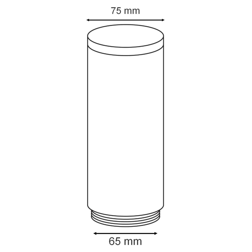 Abajur de substituição para exterior candeeiro OSLO branco/antracite