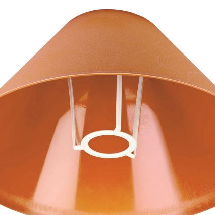 Abajur de substituição para candeeiro de mesa E14 21x11 cm laranja
