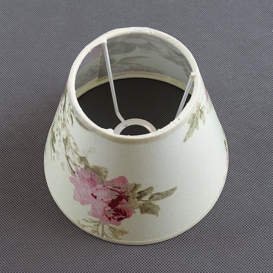 Abajur de substituição para candeeiro de mesa ROSA creme/rosa