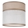 Abajur de substituição para lustre, candeeiro de mesa e candeeiro de parede ANDREA E27 d. 16 cm bege/cinzento