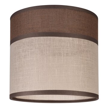 Abajur de substituição para lustre, candeeiro de pé e aplique ANDREA E27 diâmetro 16 cm castanho/bege
