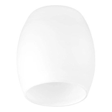 Abajur de substituição para lustre e candeeiro de parede PISA E27 diâmetro 12 cm branco
