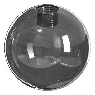 Abajur de substituição para lustre e candeeiro de parede ROSSI diâmetro 14 cm cinzento/fumado